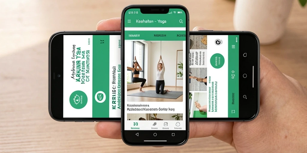 Antarmuka KARUN138 menampilkan panduan yoga yang jelas dan interaktif.
