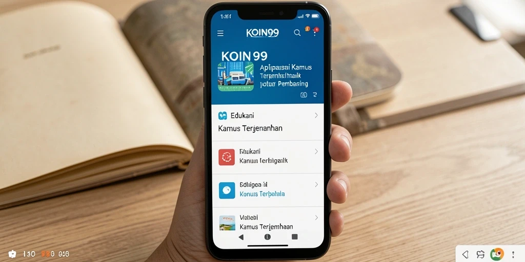 Antarmuka intuitif dan fitur Kamus Terjemahan KOIN99.