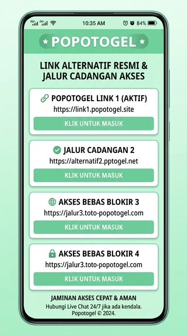 Tampilan link alternatif popotogel